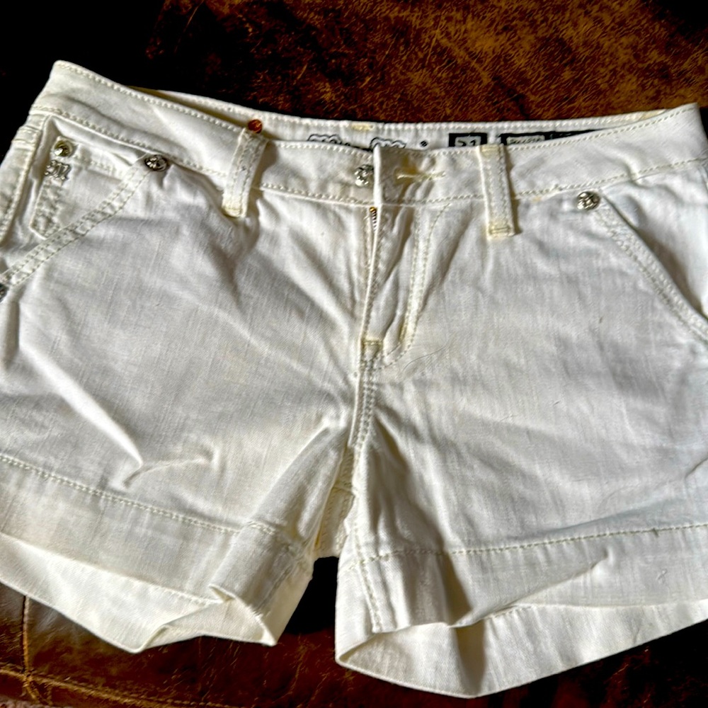Miss me jeans shorts white